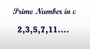 Prime Number Program || C language